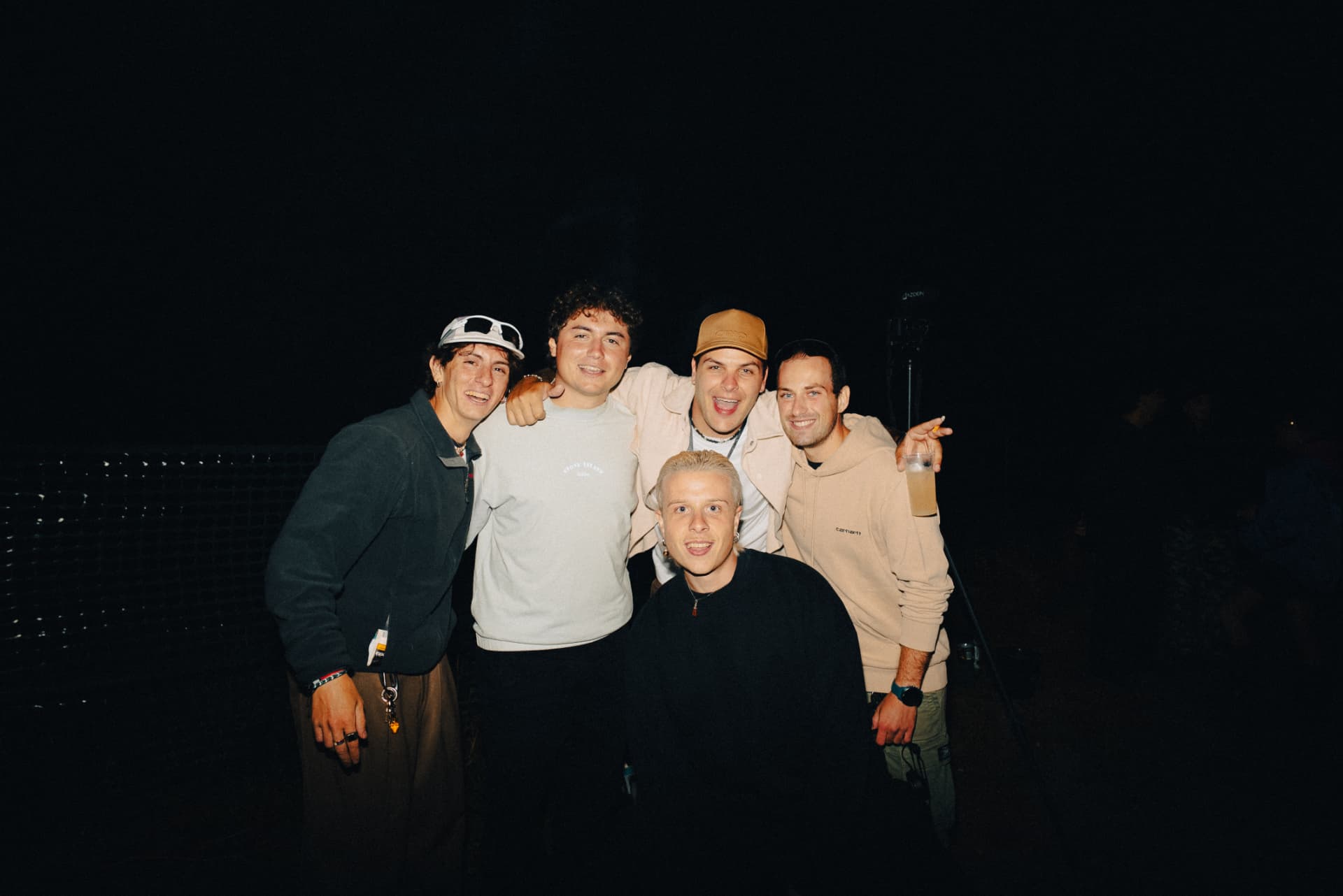 Peak Festival — the crew at night